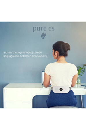 Akıllı Isıtıcılı Masaj Kemeri Beyaz