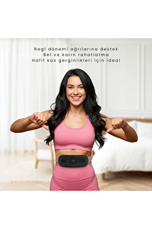 Akıllı Isıtıcılı Masaj Kemeri Siyah