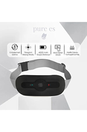 Akıllı Isıtıcılı Masaj Kemeri Siyah