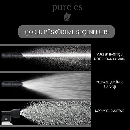 Pure ES 150 Bar Yüksek Basınçlı Yıkama Makinesi Siyah - Yeşil