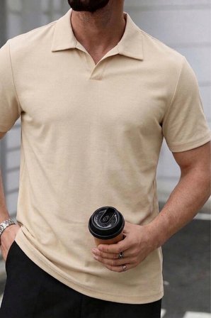Erkek Polo Yaka Regular Fit Kısa Kol Tişört