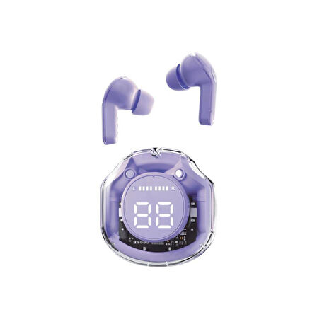 TWS Bluetooth Kulaklık Bileklik  Lila