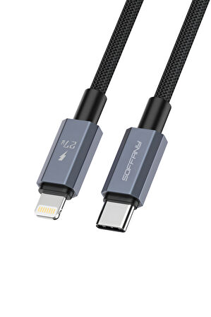 27W  Type-C to Lightning Şarj & Data Kablosu Siyah
