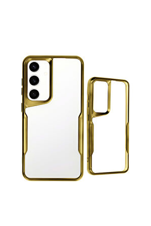 Samsung Galaxy S24 Ultra Mat Lazer Telefon Kılıfı  Gold
