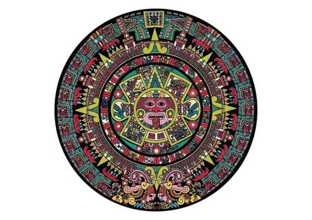Art Puzzle Aztek Güneş Taşı 570 Parça Round Puzzle
