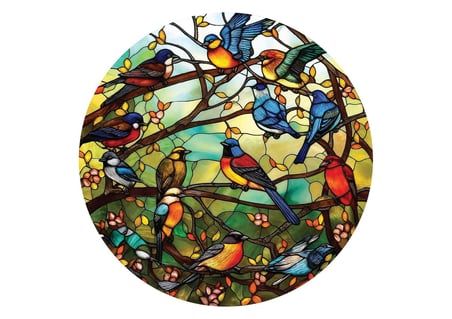 Art Puzzle Vitray Orman Korosu 570 Parça Round Puzzle