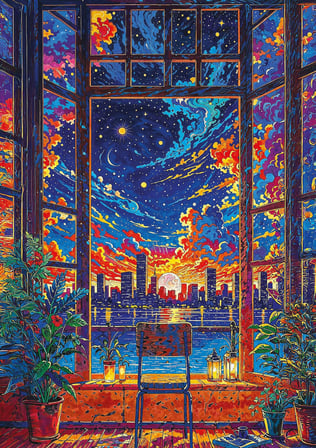 Art Puzzle Hayal Penceresi 1000 Parça Puzzle