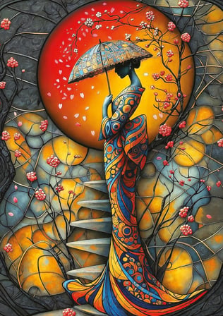 Art Puzzle Sakura Yağmuru 1000 Parça Puzzle
