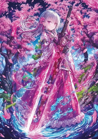 Art Puzzle Pembe Kılıç 1000 Parça Puzzle