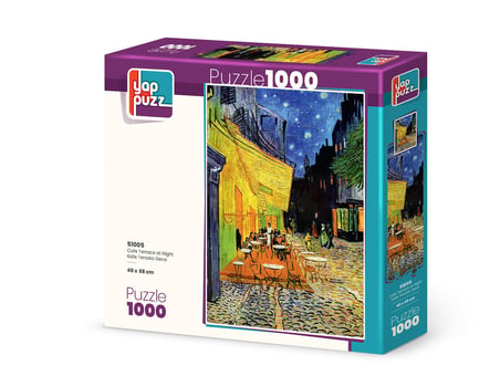 Yappuzz Kafe Terasta Gece 1000 Parça Puzzle