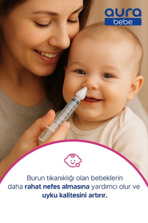 MEGA PAKET Bebek Burun Temizleme Aspiratörü, 10 Yedek Uç ve Burun Temizleme Şırıngası