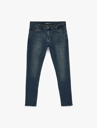 Normal Bel Pamuklu Skinny Jean Pantolon - Michael Jean