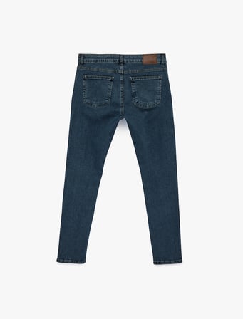 Normal Bel Pamuklu Skinny Jean Pantolon - Michael Jean