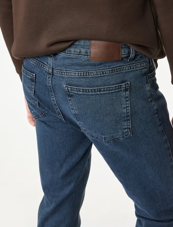 Normal Bel Pamuklu Skinny Jean Pantolon - Michael Jean