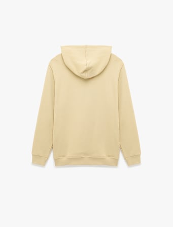 Üç İplik Uzun Kollu Baskılı Kapşonlu Sweatshirt