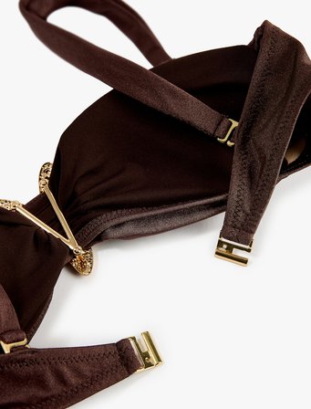 Koton X Şahika Ercümen -  Aksesuar Detaylı Straplez Bikini Üstü Çıkarılabilir Askılı