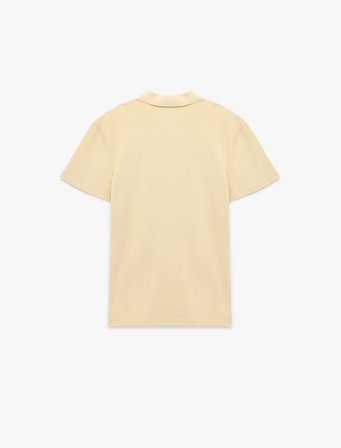 Pamuklu Pike Kumaş Kısa Kollu Polo Yaka Baskılı Slim Fit Tişört