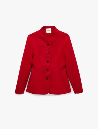 Regular Fit Düğmeli Hakim Yaka Uzun Kollu Blazer Ceket