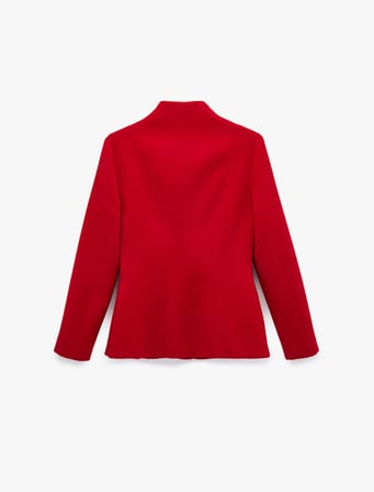 Regular Fit Düğmeli Hakim Yaka Uzun Kollu Blazer Ceket