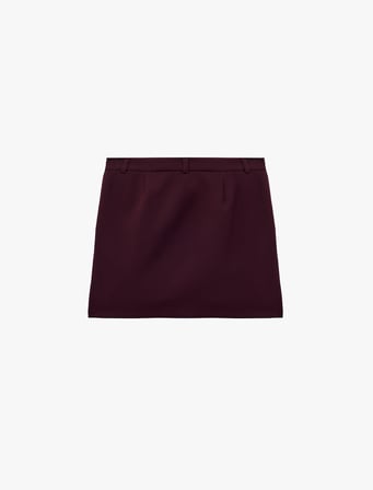 Cepli Pileli A Kesim Mini Etek