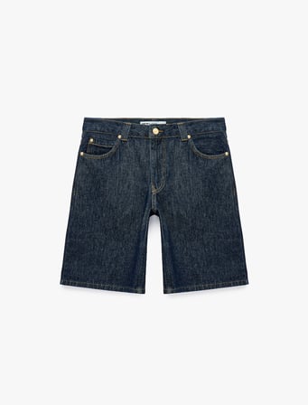 Pamuklu Regular Fit Denim Bermuda Şort