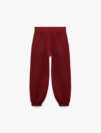 Beli Lastikli Cepli Basic Oversize Jogger Eşofman Altı