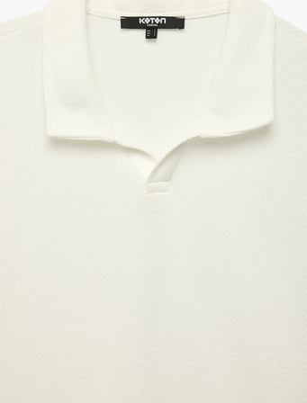 Regular Fit Polo Yaka Kısa Kollu Basic Tişört