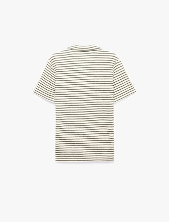 Regular Fit Kısa Kollu Çizgili Polo Yaka Tişört