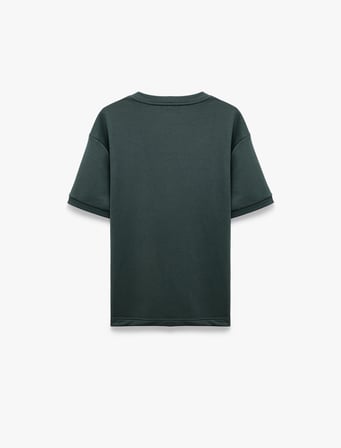 Bisiklet Yaka Kısa Kollu Basic Oversize Tişört