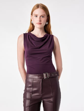 Slim Fit Kolsuz Drapeli Degaje Yaka Atlet