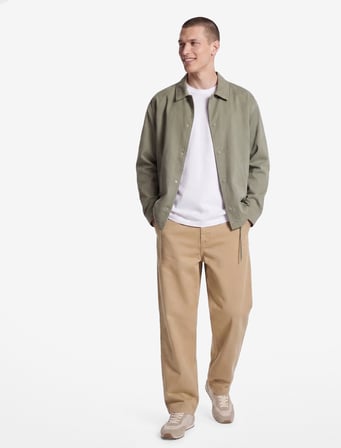 Normal Bel Cepli Rahat Kalıp Gabardin Barrel Fit Pantolon
