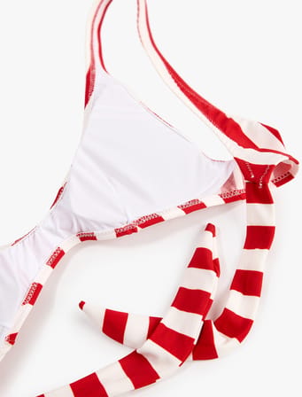 Koton X Şahika Ercümen - Çizgili Bralet Bikini Üstü