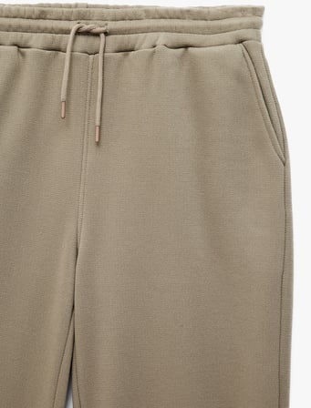 Pike Kumaş Cepli Bol Kalıp Beli Bağcıklı Barrel Fit Eşofman Altı