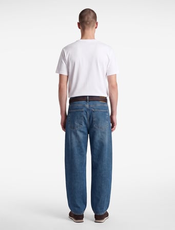 Rahat Kalıp Normal Bel Beş Cepli Pamuklu Barrel Denim Pantolon - Barrel Jeans