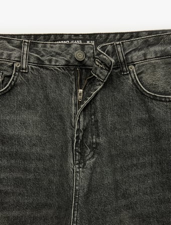 Rahat Kalıp Pamuklu Cepli Baggy Jean Pantolon