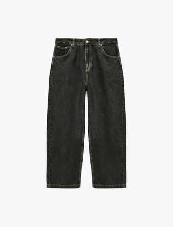 Normal Bel Cepli Pamuklu Bol Super Baggy Jean Pantolon