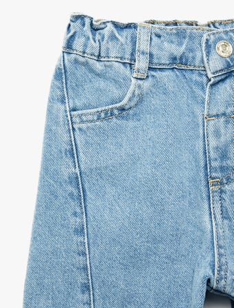 Pamuklu Normal Bel Oversize Barrel Denim Pantolon