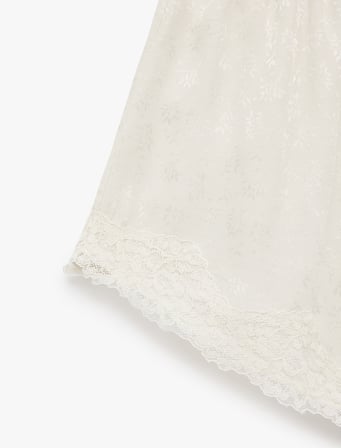Bel Lastikli Dantelli Rahat Kesim Mini Şort Pijama Altı