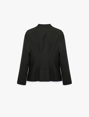 Düğmeli Dikiş Detaylı Kruvaze Yaka Blazer Ceket