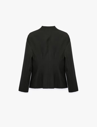 Düğmeli Dikiş Detaylı Kruvaze Yaka Blazer Ceket
