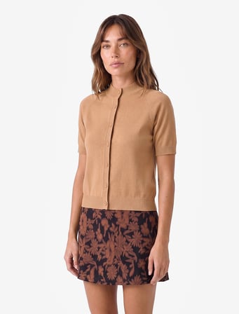 Slim Fit Çiçek Desenli Mini Etek