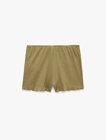Rahat Kalıp Pointelle Kumaş Şort Pijama Altı