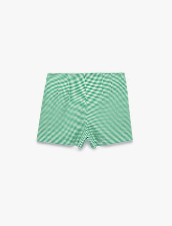 Slim Fit Pötikare Mini Şort