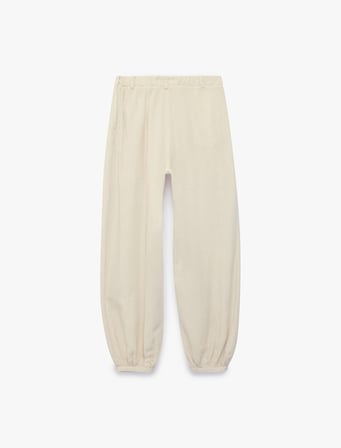 Keten Görünümlü Dökümlü Şalvar Pantolon