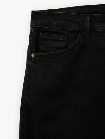 Pamuklu Normal Bel Cepli Skinny Push Up Denim Pantolon - Skinny Push Up Fit Jean