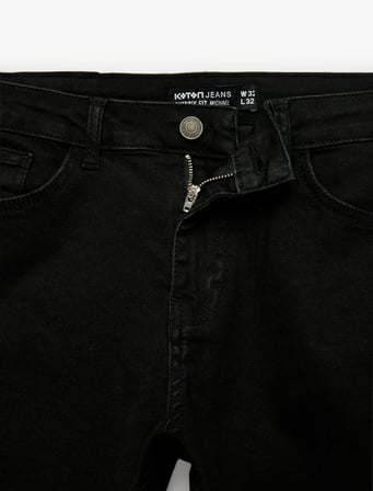 Pamuklu Normal Bel Cepli Skinny Push Up Denim Pantolon - Skinny Push Up Fit Jean
