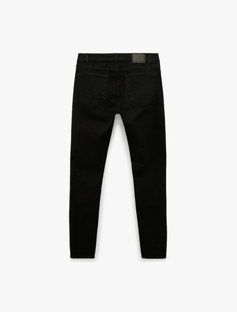 Pamuklu Normal Bel Cepli Skinny Push Up Denim Pantolon - Skinny Push Up Fit Jean