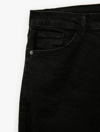 Pamuklu Normal Bel Cepli Skinny Push Up Denim Pantolon - Skinny Push Up Fit Jean