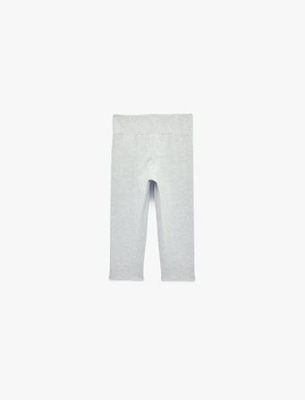 Beli Lastikli Slim Fit Diz Altı Pijama Altı