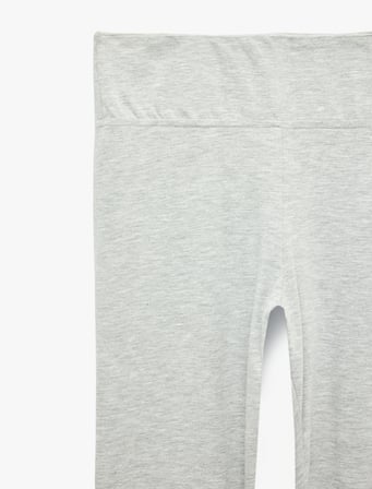 Beli Lastikli Slim Fit Diz Altı Pijama Altı
